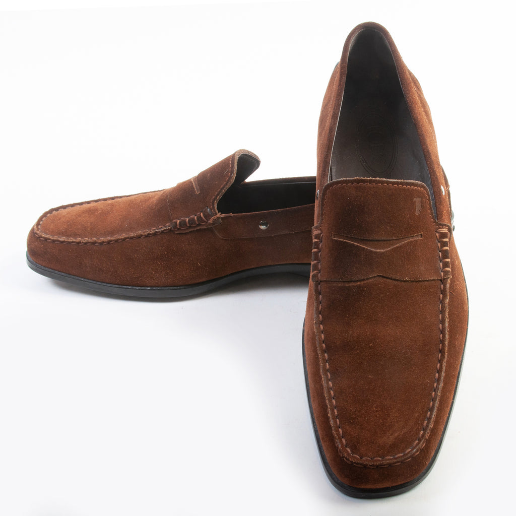 Tod’s Brown Suede Loafers