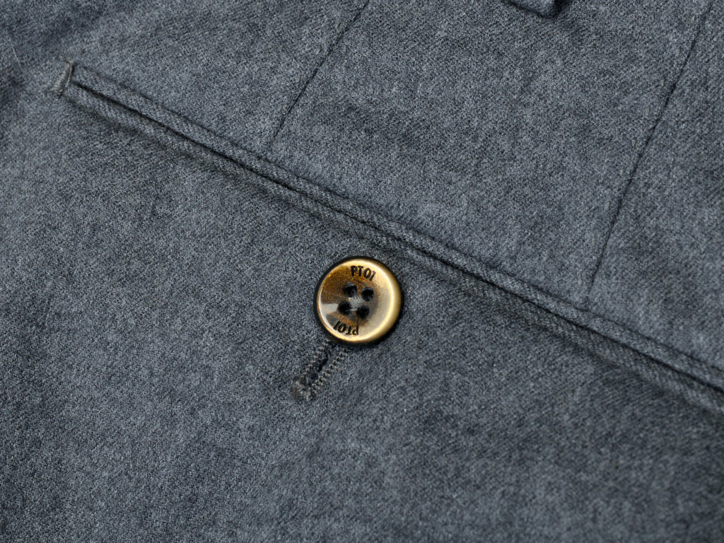 PT PT01 Grey Flannel Slim Fit Stretch Pants Edmonton Luxury Consignment