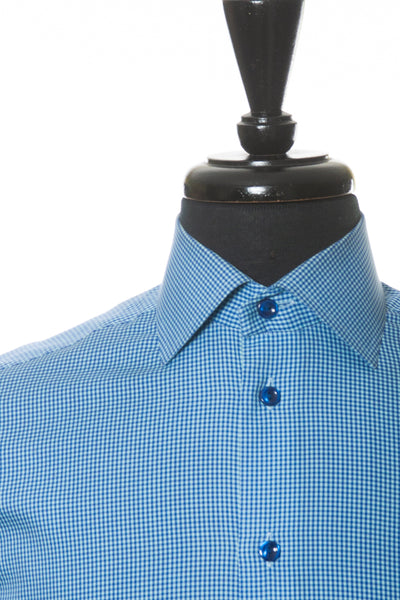 Eton Blue Check Slim Fit Shirt