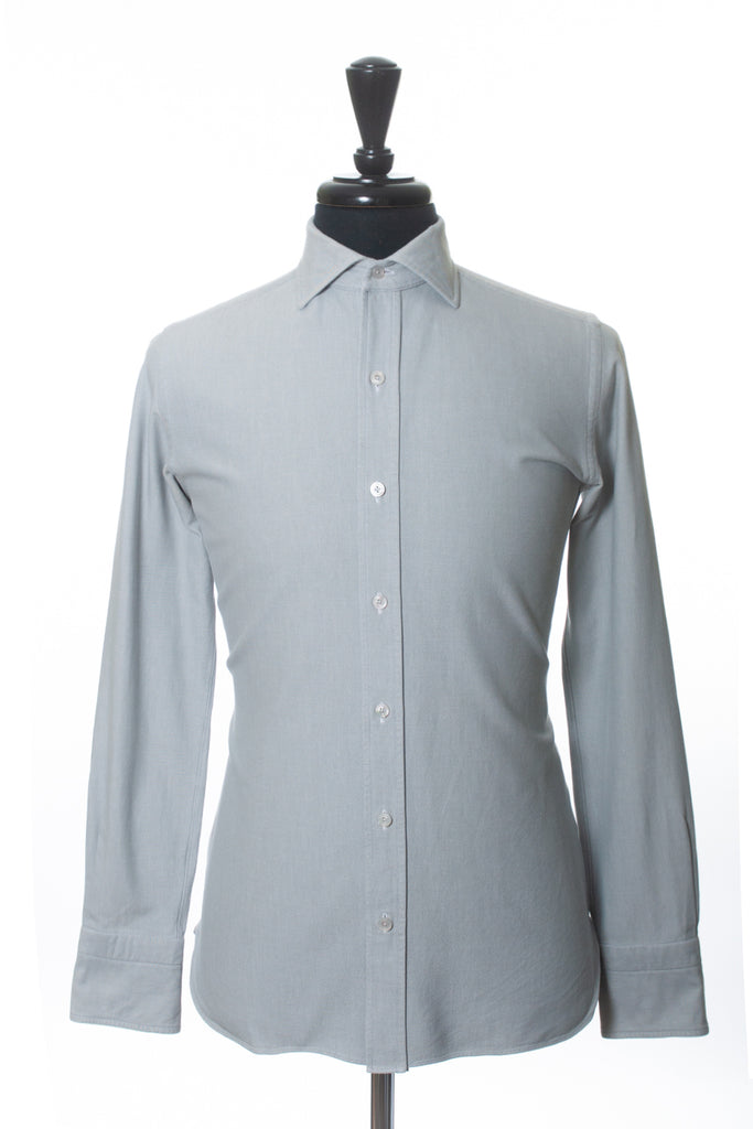 Tom Ford Grey Oxford Cloth Shirt