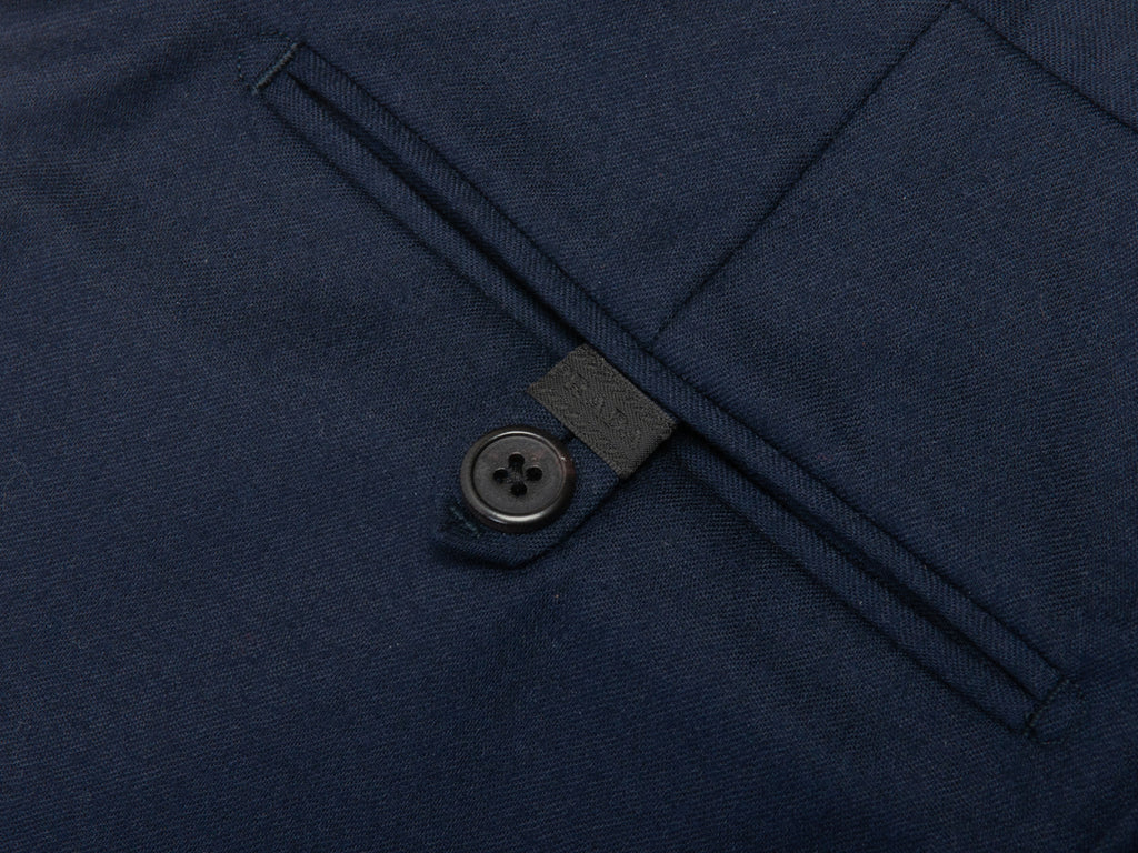 Prada Navy Blue Wool Trousers