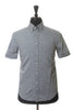 Rag & Bone Grey Linen Blend Short Sleeve Shirt