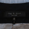 Rag & Bone Grey Linen Blend Short Sleeve Shirt