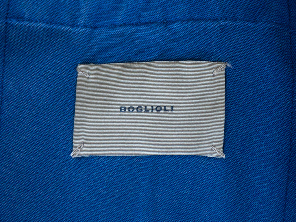 Boglioli Blue Garment Dyed Wool K-Jacket Blazer