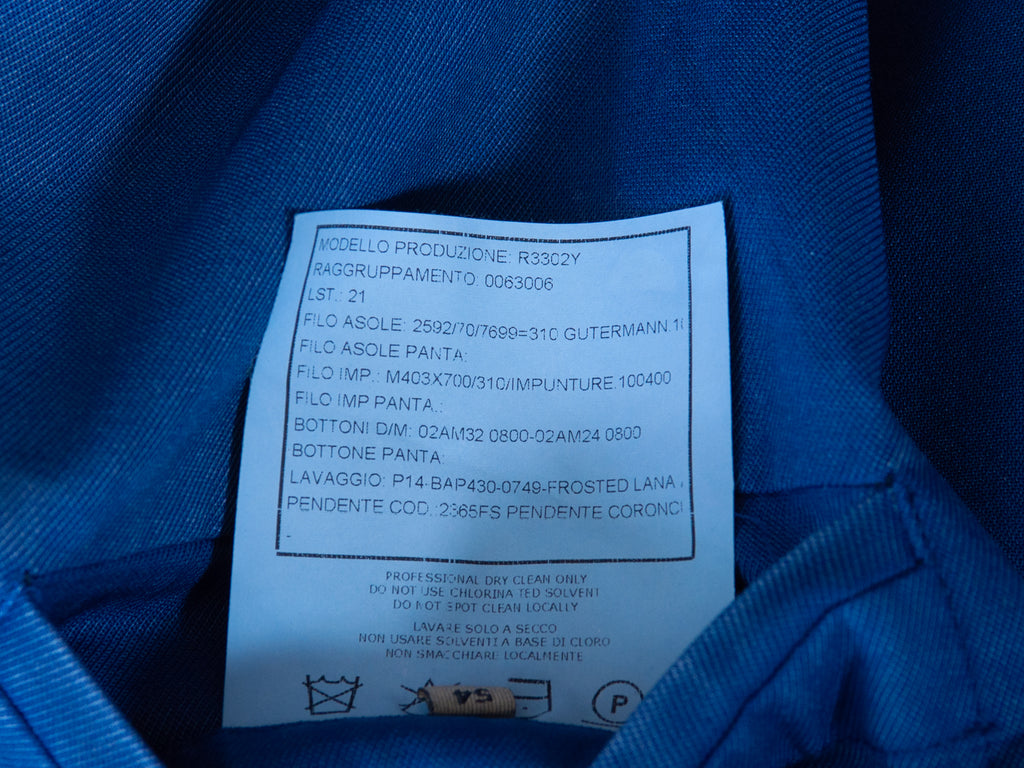 Boglioli Blue Garment Dyed Wool K-Jacket Blazer