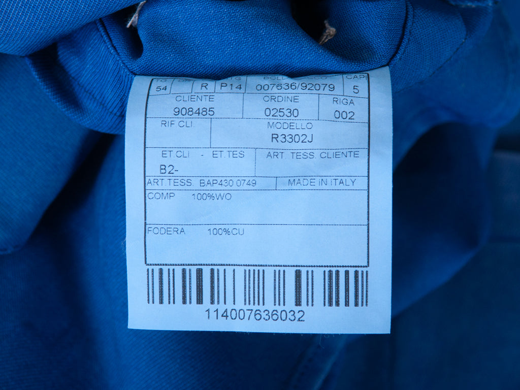Boglioli Blue Garment Dyed Wool K-Jacket Blazer