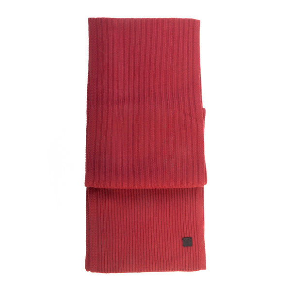 AllSaints Sienna Red Rib Mix Scarf
