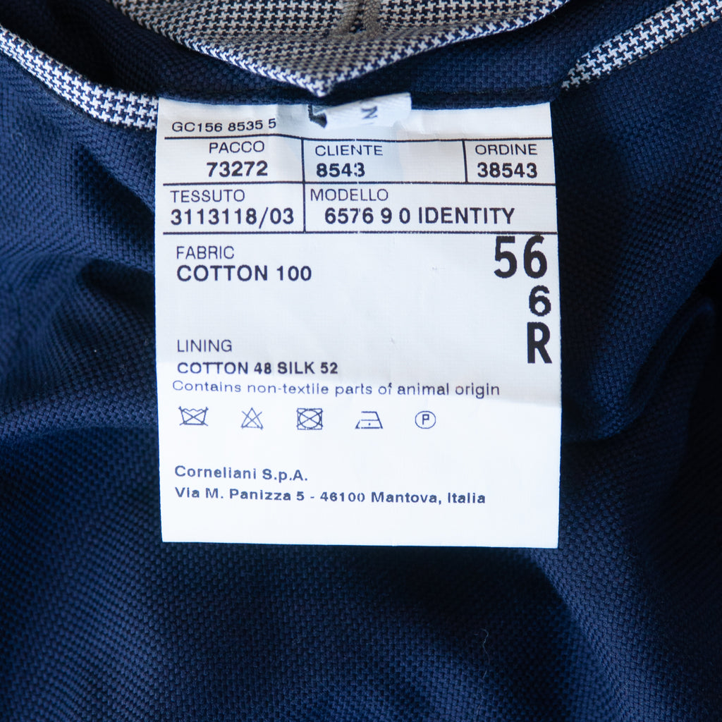 Corneliani Navy Blue Silk Cotton Identity Blazer
