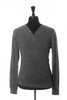 John Varvatos Luxe Grey Knit Linen Henley Shirt