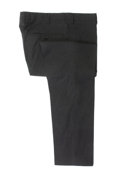 Prada Grey Micro Stripe Cotton Trousers