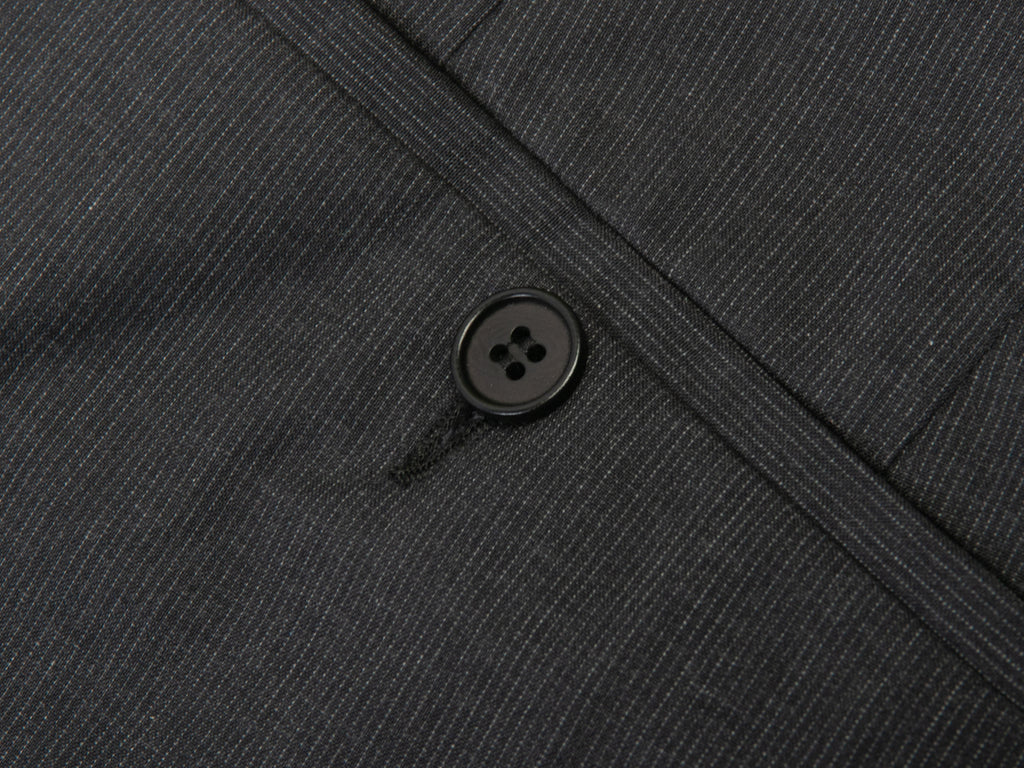 Prada Grey Micro Stripe Cotton Trousers