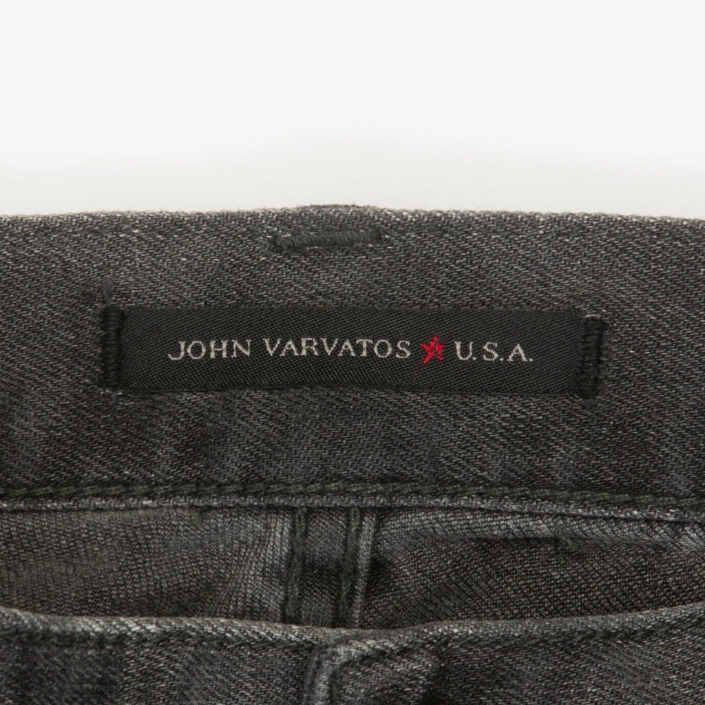 John Varvatos Grey Bowery Slim Straight Jeans