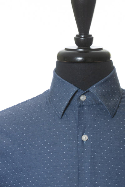 Hugo Boss Dark Slate Blue Dotted Twill C-Enzo Shirt
