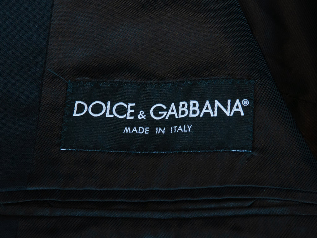 Dolce & Gabbana Black Peak Lapel Blazer