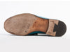 Salvatore Ferragamo Aqua Blue Patent Leather Horsebit Loafers