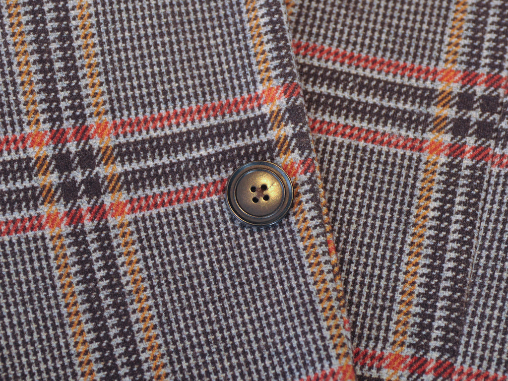 Circolo NWT Brown Check Easy Jersey Blazer
