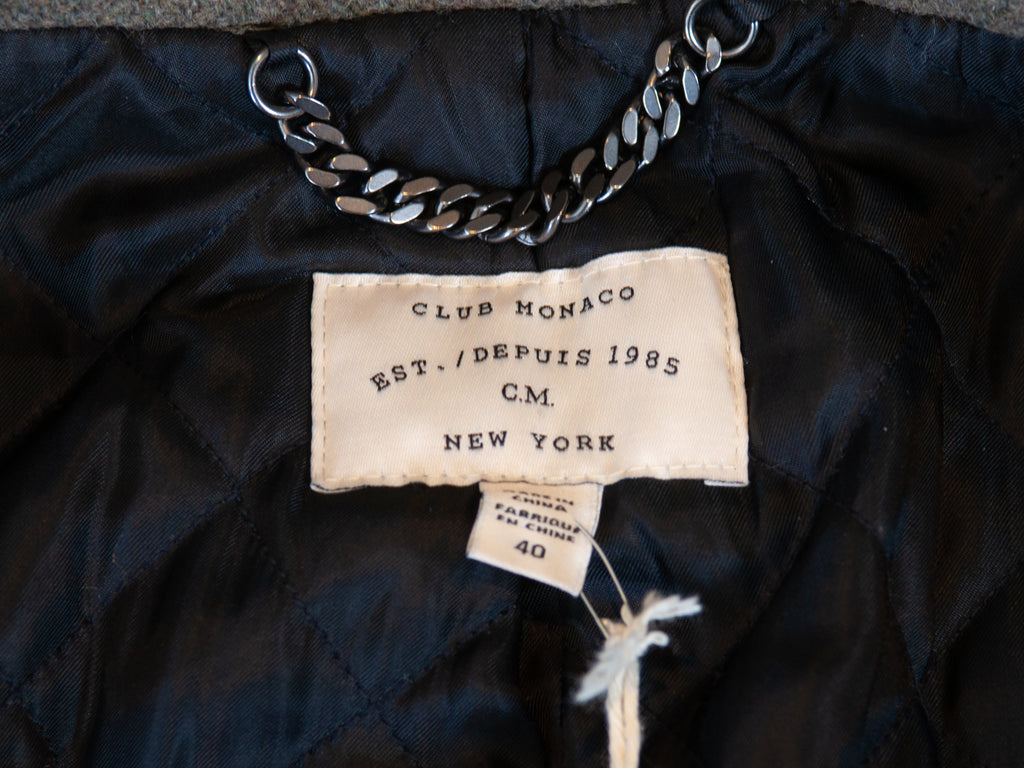 Club Monaco Green Lieutenant Coat