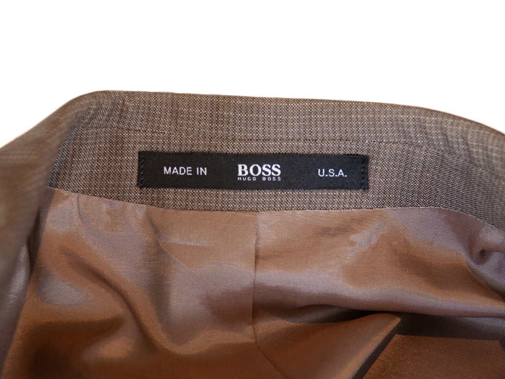 Hugo Boss Brown Box Twill Paolini Movio Suit