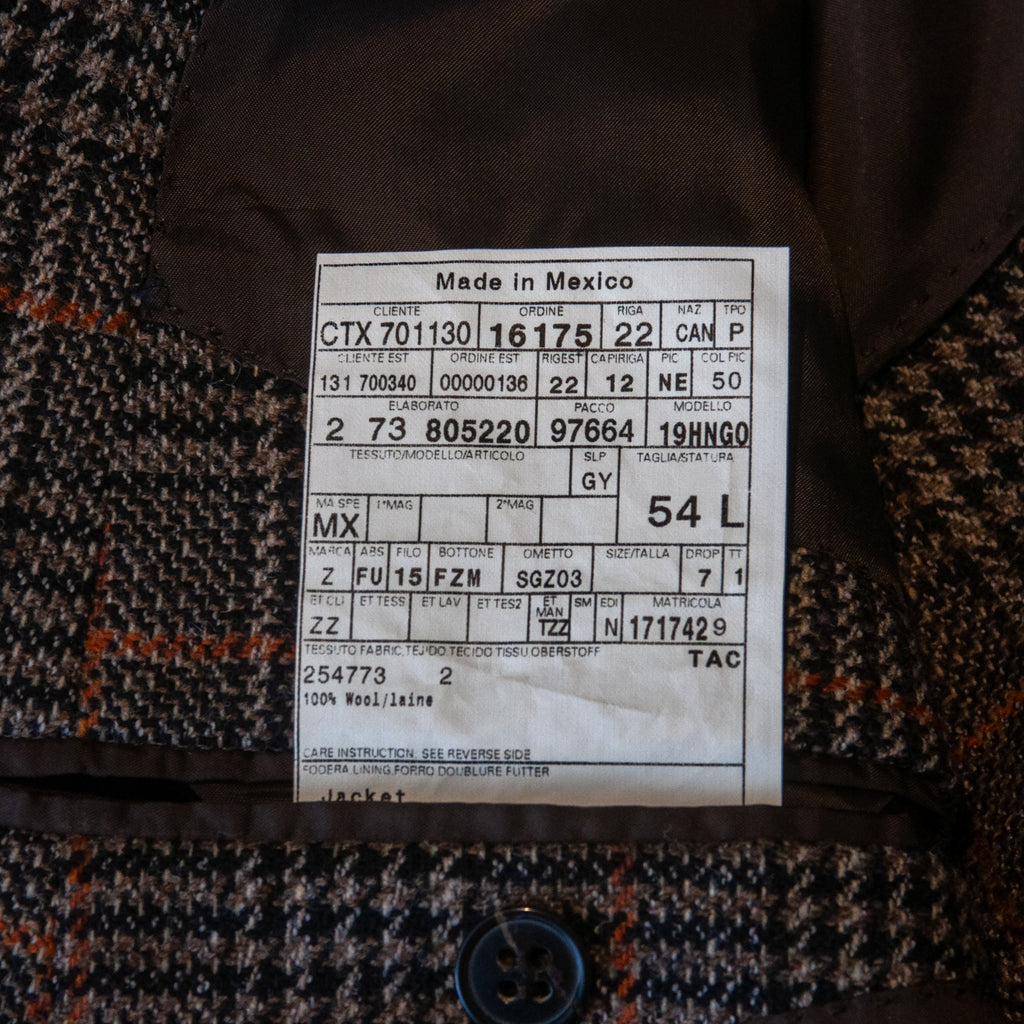 ZZegna Brown Check City Blazer