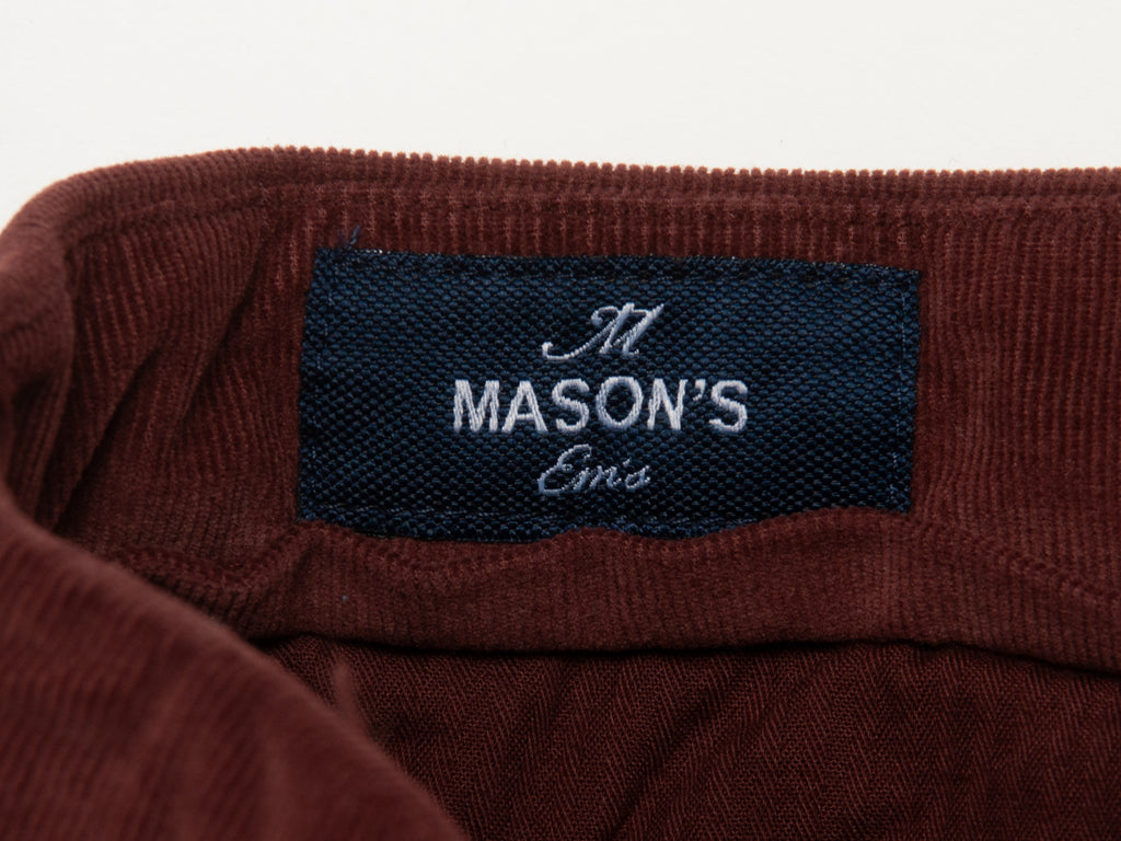 Mason’s Brown Torino Stretch Corduroy Pants
