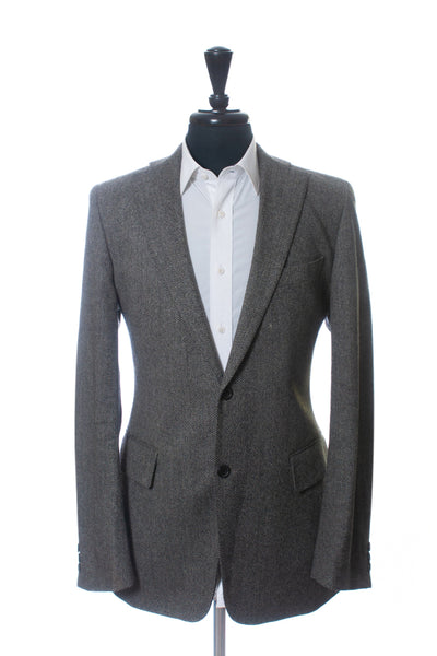 Hugo Boss Grey Tweed Eagle Blazer