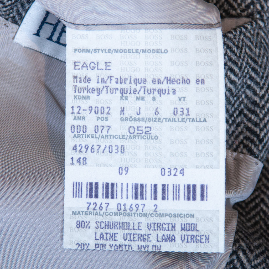 Hugo Boss Grey Tweed Eagle Blazer