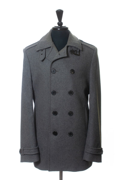 Ted Baker Grey Wool Blend Coat
