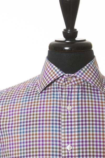 Etro Milano Rainbow Check Cotton Shirt