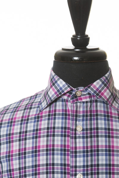 Etro Milano Purple Check Cotton Shirt