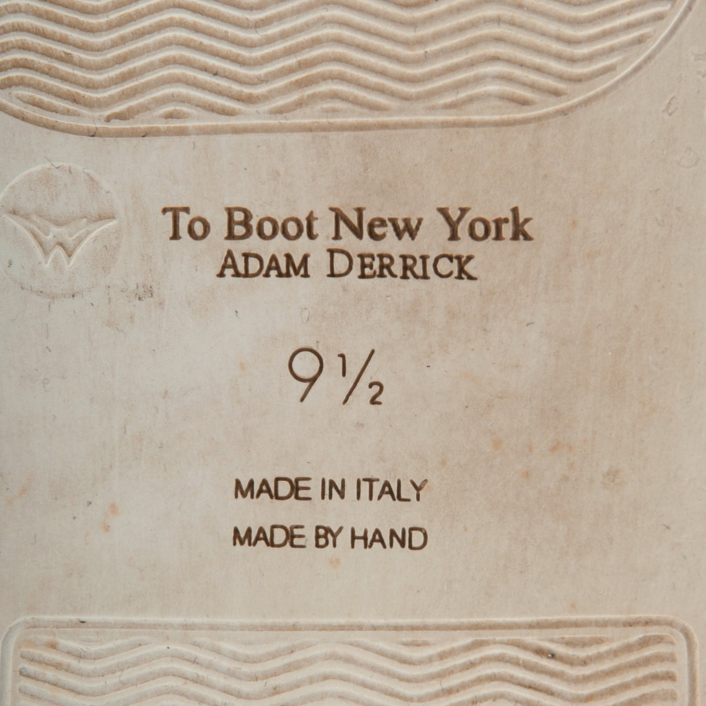 To Boot New York Black Leather Made by Hand Sneakers