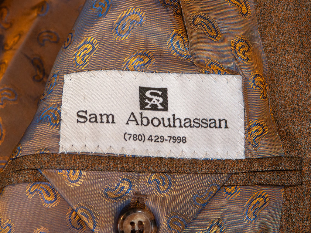 Sam Abouhassan Brown Wool Blazer