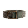 Rag Recycle Grey Studded Leather Belt