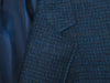 Sam Abouhassan Blue Check Wool Blazer