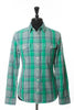 Outerknown Sea Green Plaid Blanket Shirt Jacket