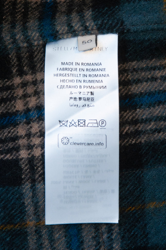Stella McCartney Blue Plaid Shacket