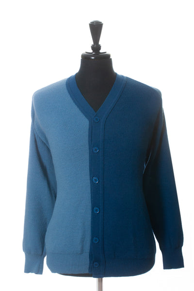 Comme des Garcons Lochaven of Scotland Blue Cardigan Sweater