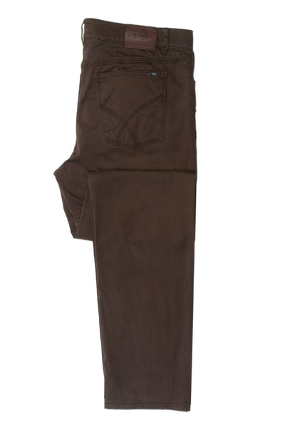 Brax Teak Brown Cooper Regular Fit Pants