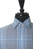 Michael Kors Brown and Blue Check Classic Fit Shirt Small