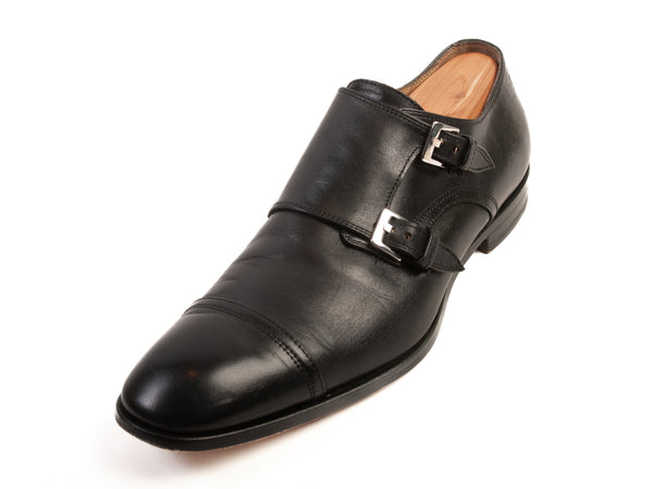 Antonio Maurizi Black Double Monk Shoes