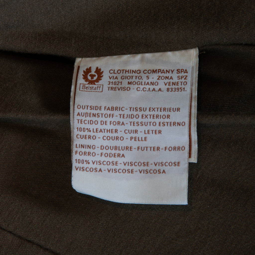 Belstaff Dark Brown Leather Trench Coat