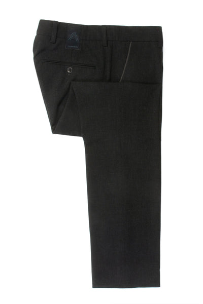 Alberto Charcoal Grey George-B Modern Fit Ceramica Trousers