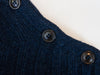Barbour Navy Blue Thetford Button Neck Sweater