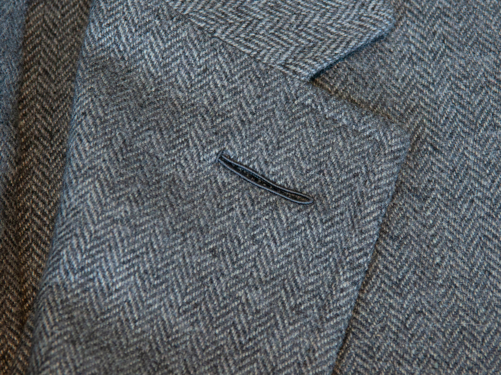 Tom Ford Grey Silk Blend Tweed Blazer