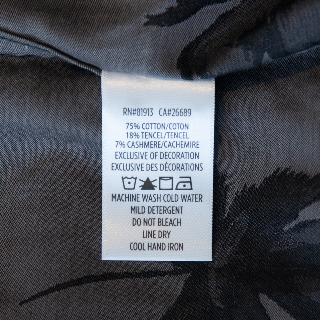 Robert Graham Charcoal Grey Floral Shirt