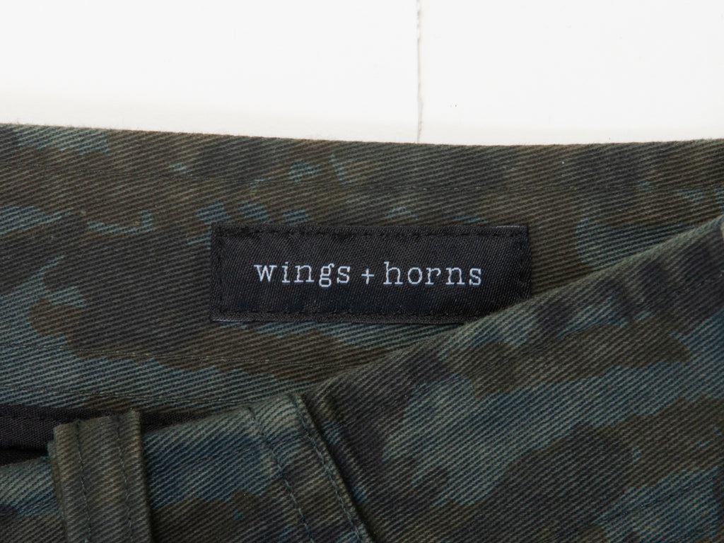 Wings + Horns Camo Print Pants