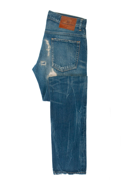 Uniform Experiment Distressed and Repaired Jeans