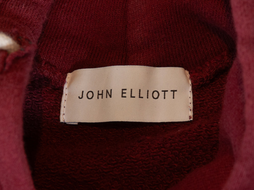 John Elliott Washed Cedar Brown Hoodie