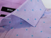 Hugo Boss Lilac Geo Print Mason_4 Slim FIt Stretch Shirt