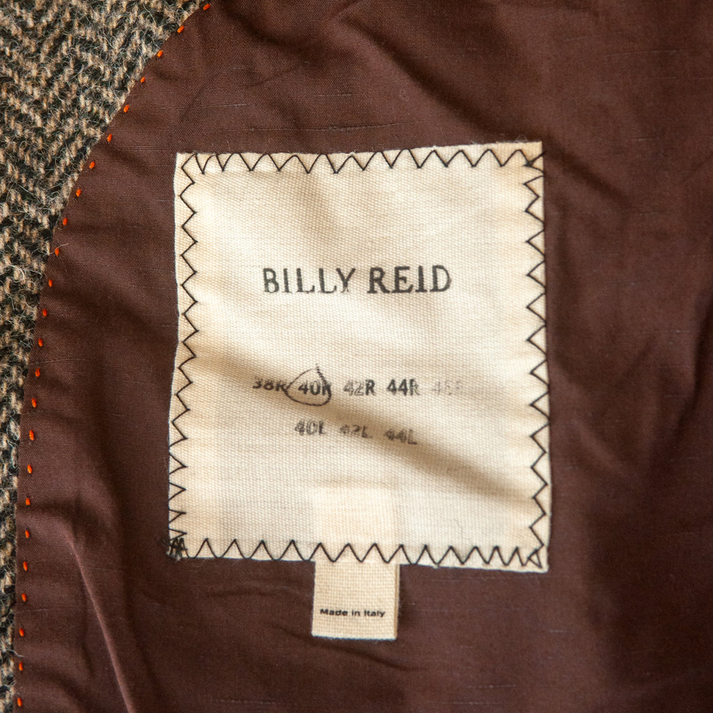 Billy Reid Grey Herringbone Tweed Blazer
