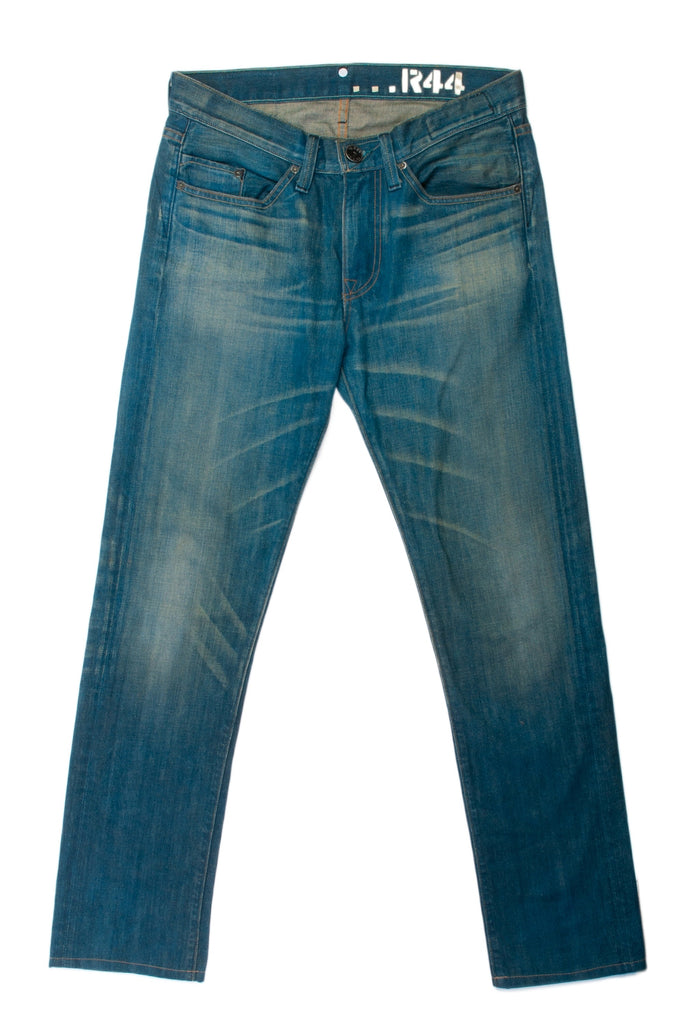 Rogan Distressed Blue Alpha Slim R44 Denim Jeans
